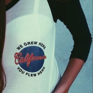 Brandy Melville California Baseball Tee